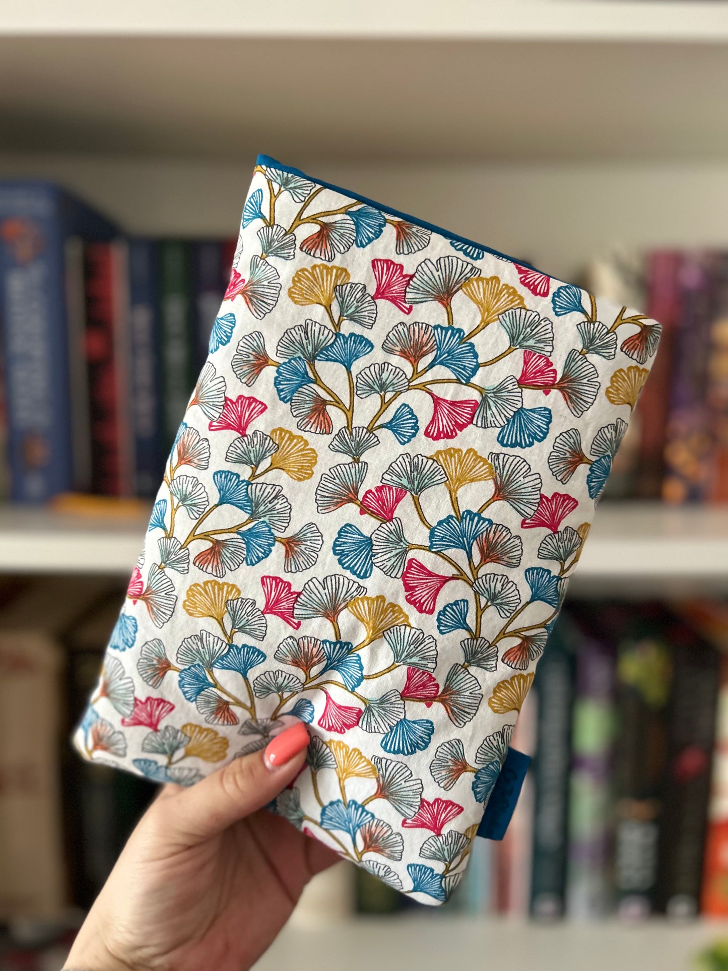 Pochette ginkgo bleu