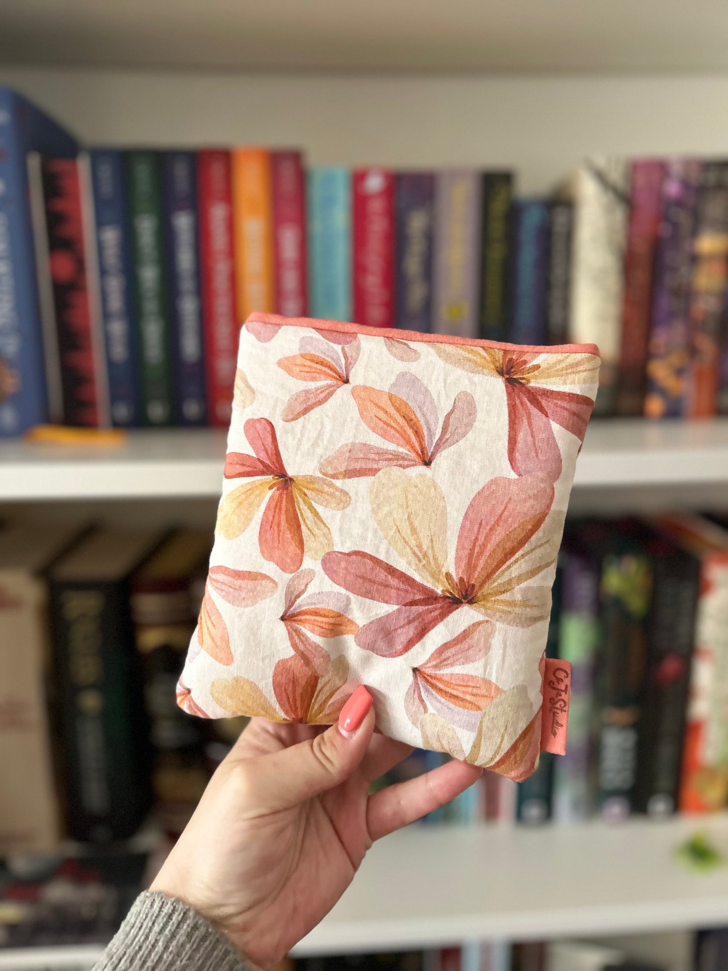 Pochette fleurs (rose & jaune)