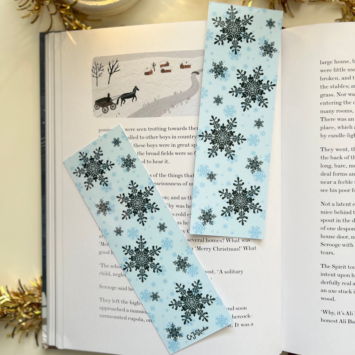 Marque-page flocons