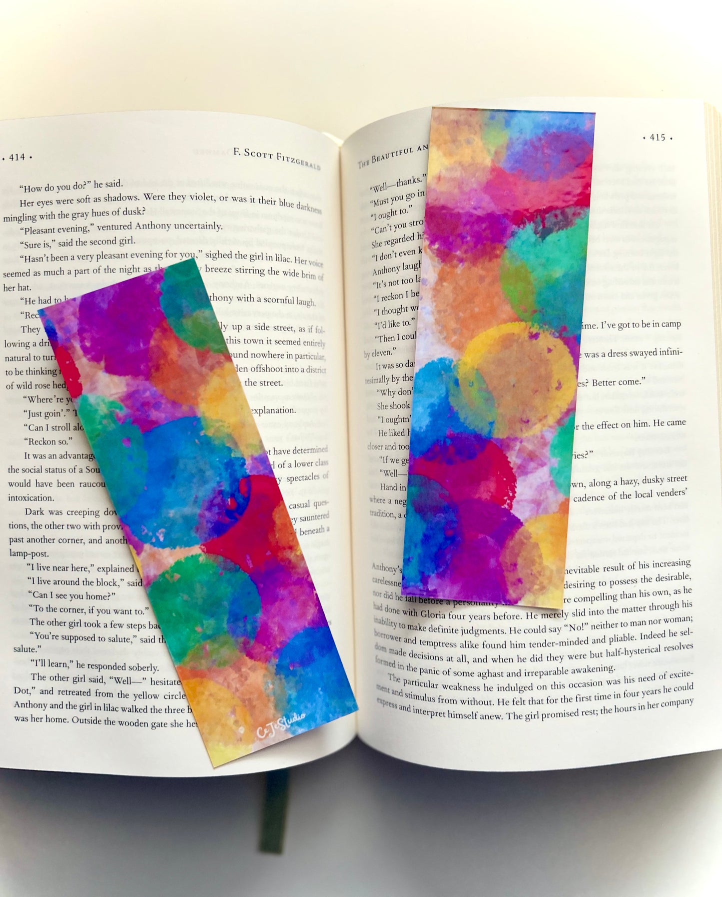 Marque-page multicolore