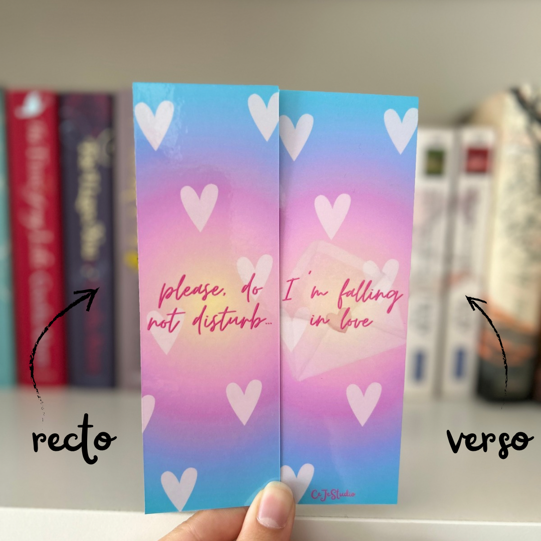 Marque-page "I’m falling in love"