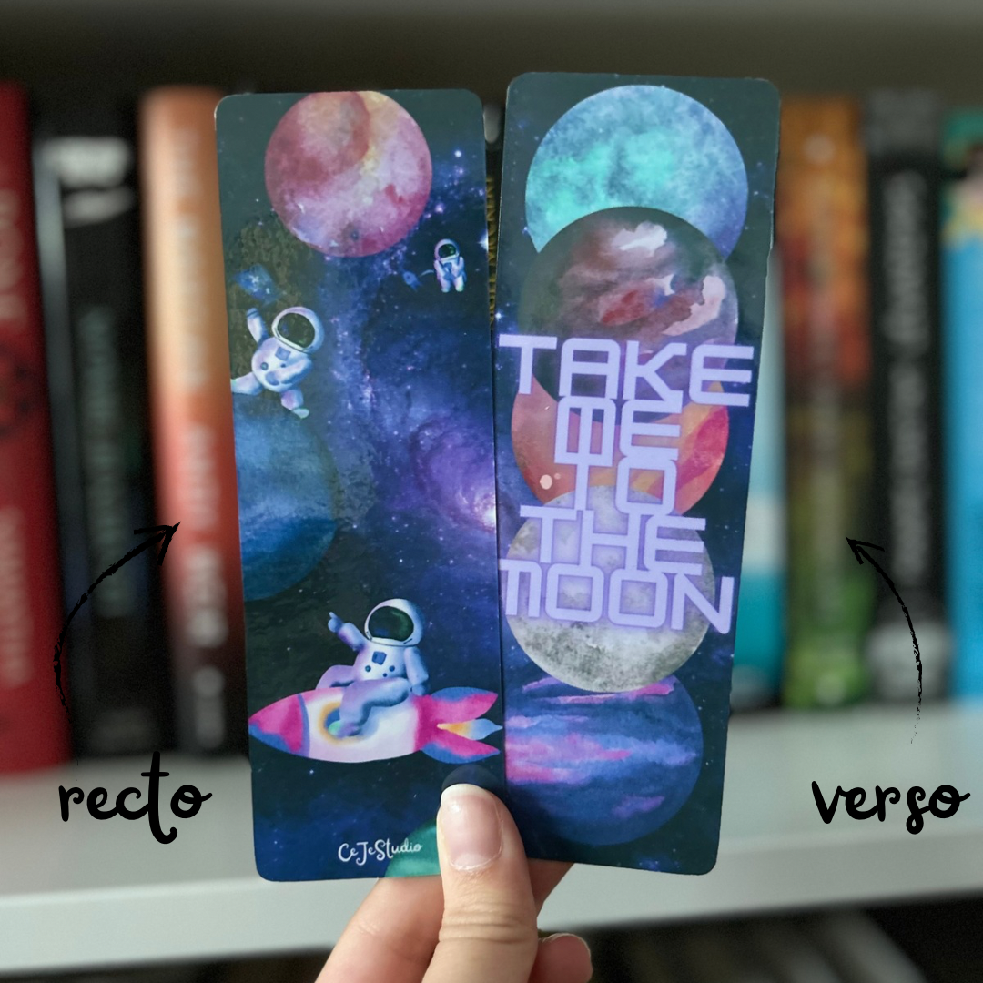 Marque-page "Take me to the moon"